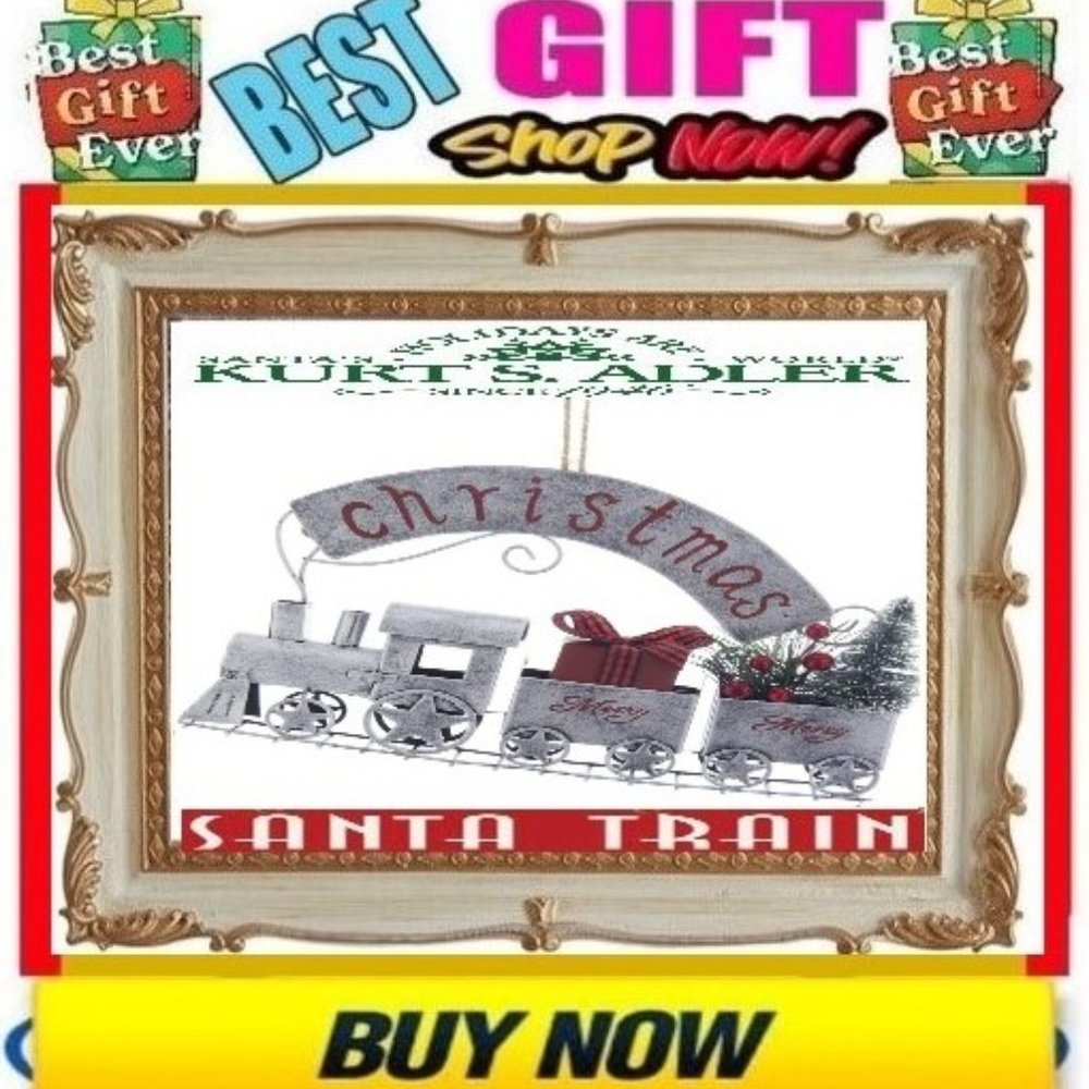 🛑 KURT ADLERS All Aboard ➕🆒 CHRISTMAS TRAIN Tree ORNAMENT Home Decor💸BUY NOW❗
